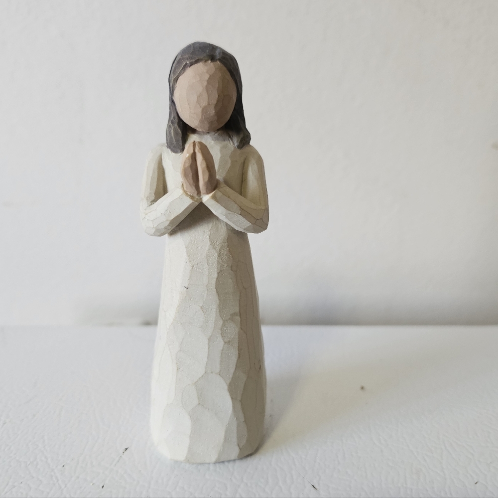 Willow Tree Figurine Sisters by Heart 2000 Closed Hands Praying Susan Lordi